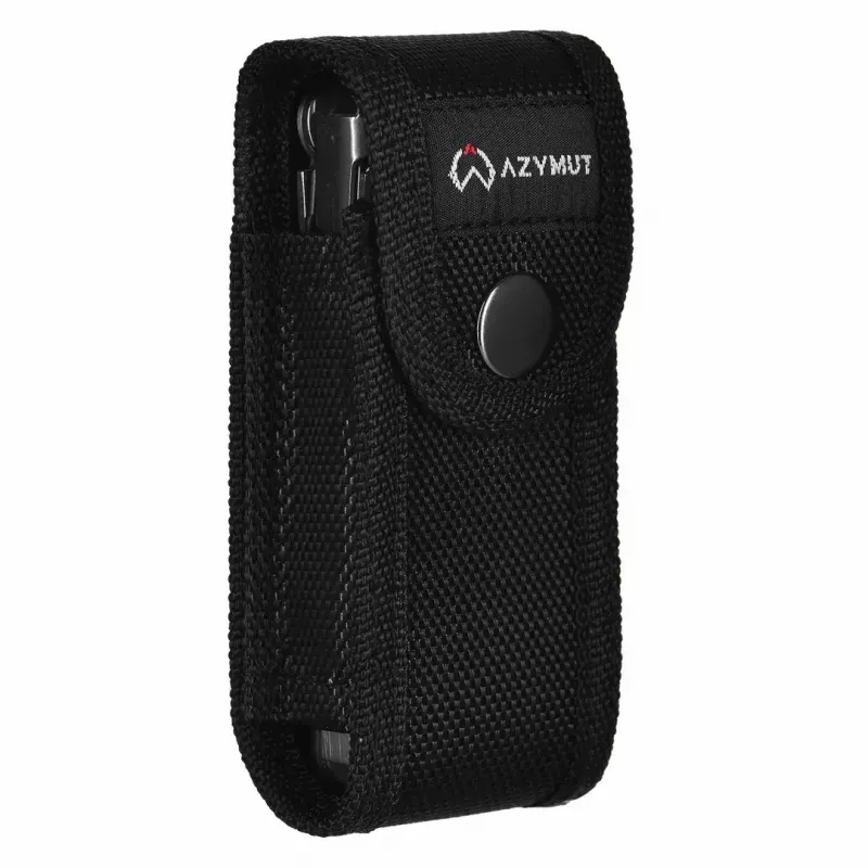 Multitool AZYMUT H2038 pilno dydžio įrankis — 14 įrankių, 16,2 cm atidarytas, 10,1 cm sulankstytas, 264 g, 420/7CR13 plienas, odinis dėklas