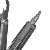 Multitool AZYMUT H2038 pilno dydžio įrankis — 14 įrankių, 16,2 cm atidarytas, 10,1 cm sulankstytas, 264 g, 420/7CR13 plienas, odinis dėklas