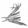 Multitool AZYMUT H2038 pilno dydžio įrankis — 14 įrankių, 16,2 cm atidarytas, 10,1 cm sulankstytas, 264 g, 420/7CR13 plienas, odinis dėklas
