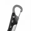 Multitool AZYMUT Turon 10-tools carabiner H-P224108 — nerūdijantis plienas 420, 10 funkcijų, sulankstytas 11 cm, svoris 224 g, odinis dėklas