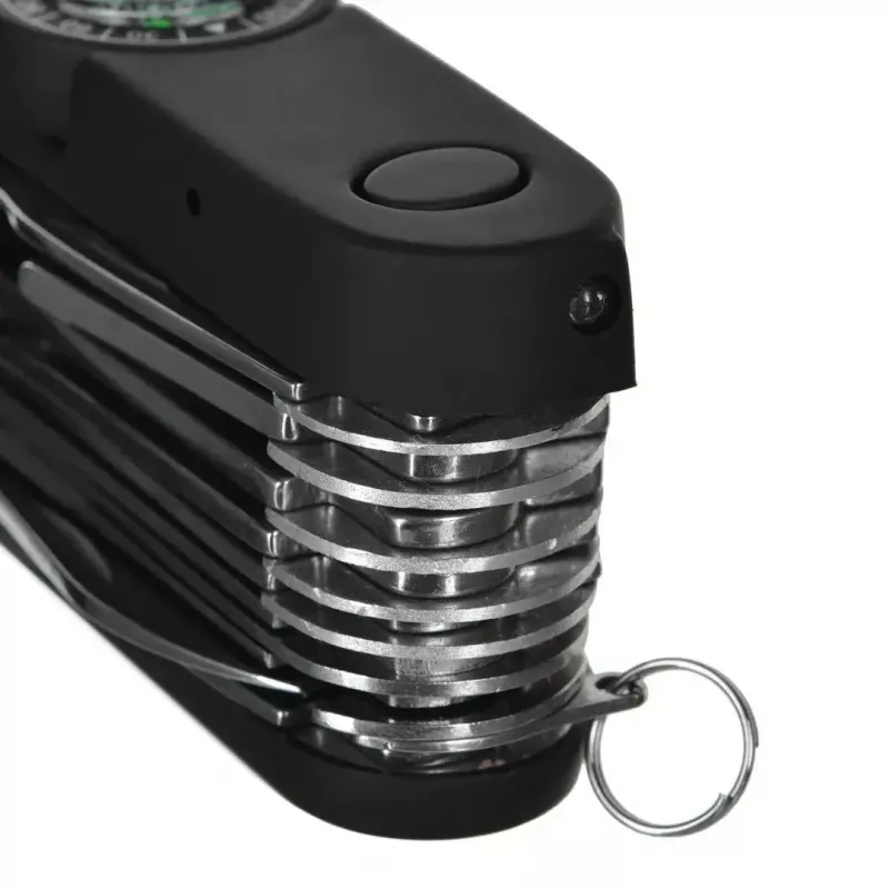 Peilis kišeninis AZYMUT Tatron daugiafunkcis sulankstomas peilis 25 įrankiai, nerūdijantis plienas, 9 cm sulankstytas, 200 g, odinis dėklas