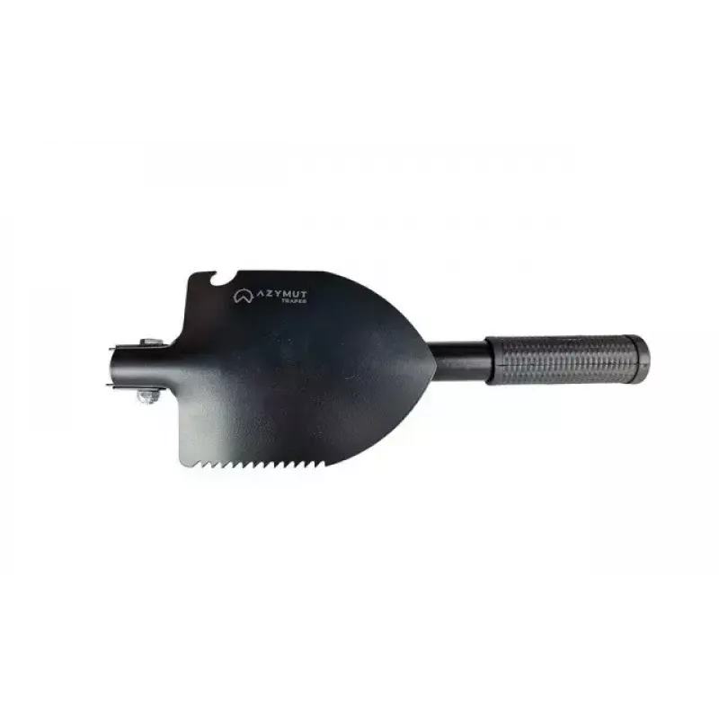 Sulankstomas taktinis kastuvas AZYMUT Trapper — nerūdijantis plienas, juodas, 410 mm, 565 g