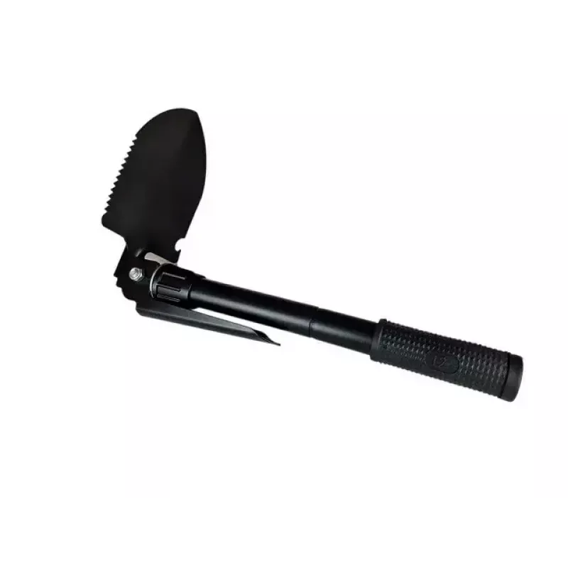 Sulankstomas taktinis kastuvas AZYMUT Trapper — nerūdijantis plienas, juodas, 410 mm, 565 g