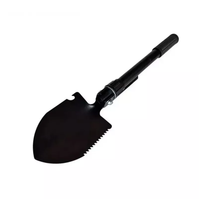 Sulankstomas taktinis kastuvas AZYMUT Trapper — nerūdijantis plienas, juodas, 410 mm, 565 g
