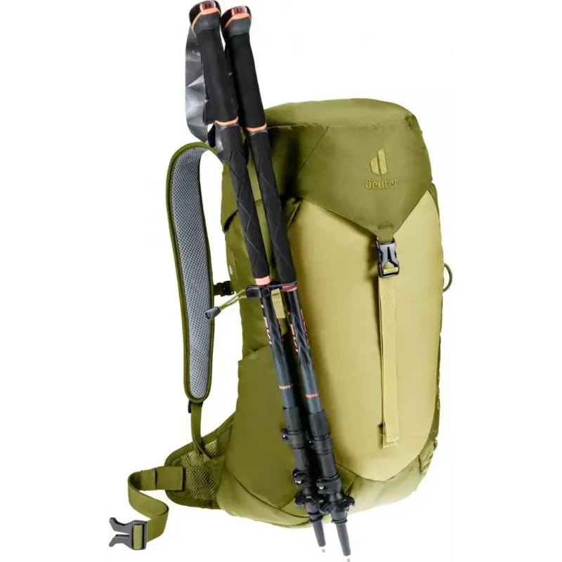 Kuprinė DEUTER AC Lite 16 žygiams skirta dieninė kuprinė, 16 L, Linden-cactus, 870 g, apsiaustas nuo lietaus, juosmens diržas