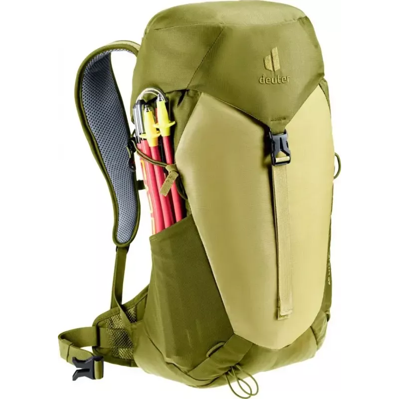 Kuprinė DEUTER AC Lite 16 žygiams skirta dieninė kuprinė, 16 L, Linden-cactus, 870 g, apsiaustas nuo lietaus, juosmens diržas