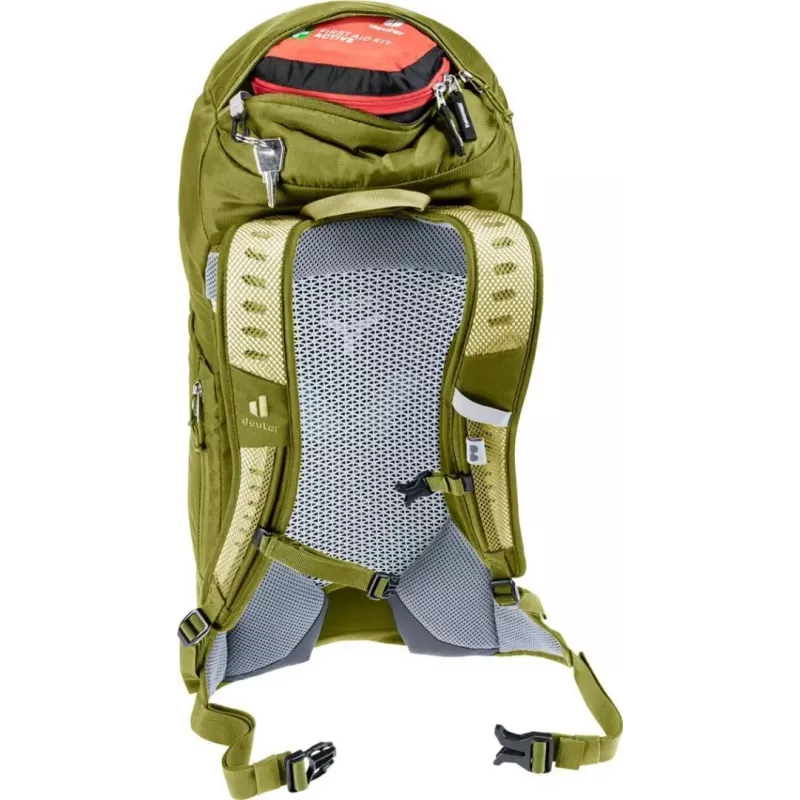 Kuprinė DEUTER AC Lite 16 žygiams skirta dieninė kuprinė, 16 L, Linden-cactus, 870 g, apsiaustas nuo lietaus, juosmens diržas