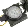Navigacinis magnetinis kompasas Mil‑Tec Mil‑Tec US su apšvietimu, aliuminio korpusas, masteliai 1:50k ir 1:25k, alyvuogių