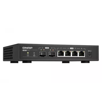 QNAP QSW-2104-2S tinklo komutatorius Nevaldomas 2.5G Ethernet Juodas
