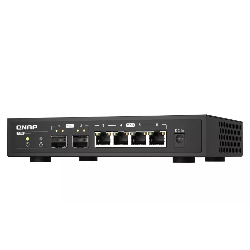 QNAP QSW-2104-2S tinklo komutatorius Nevaldomas 2.5G Ethernet Juodas