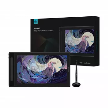 Grafikos planšetė HUION Kamvas Pro 16 GT1602 15,8 colio 2,5K IPS ekranas, 8192 slėgio lygiai, 8 programuojami klavišai, USB-C/HDMI