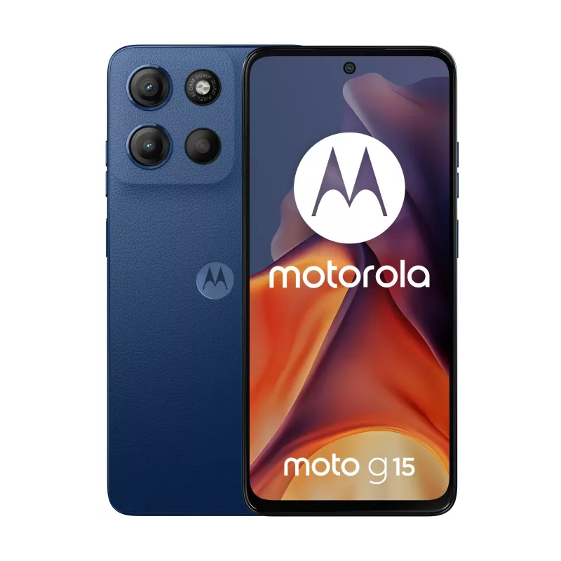 Motorola moto g15 17,1 cm (6,72 colio) Dual SIM Android 15 4G USB Type-C 8 GB 128 GB 5200 mAh Navy