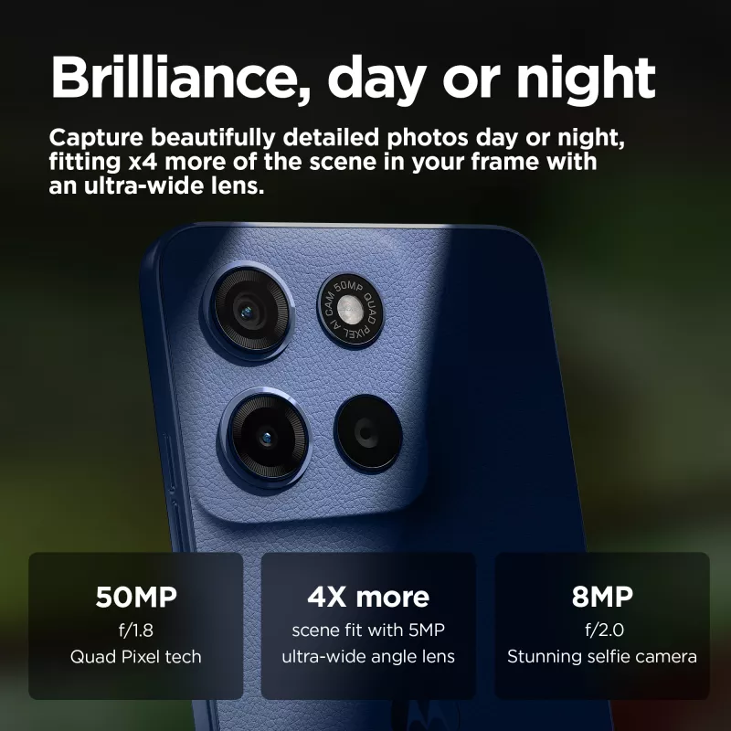 Motorola moto g15 17,1 cm (6,72 colio) Dual SIM Android 15 4G USB Type-C 8 GB 128 GB 5200 mAh Navy