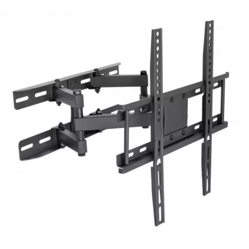 Sieninis televizoriaus laikiklis ART RAMT AR-35, skirtas 50,8–165,1 cm (20–65 colių) ekranams, 200x200–400x400 VESA, 35 kg, su nuožulnumo ir pasukimo funkcija, 7–37 cm atstumas iki sienos, juodas
