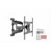 Sieninis televizoriaus laikiklis Gembird WM-75ST-01 32–75 colių ekranams, VESA 600x400, 45,5 kg, reguliuojamas atstumas 4,9–49,1 cm, pasvirimo kampas -5°–8°