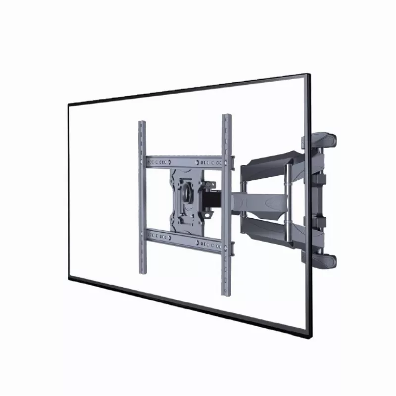 Sieninis televizoriaus laikiklis Gembird WM-75ST-01 32–75 colių ekranams, VESA 600x400, 45,5 kg, reguliuojamas atstumas 4,9–49,1 cm, pasvirimo kampas -5°–8°