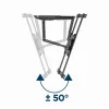 Sieninis televizoriaus laikiklis Gembird WM-75ST-01 32–75 colių ekranams, VESA 600x400, 45,5 kg, reguliuojamas atstumas 4,9–49,1 cm, pasvirimo kampas -5°–8°