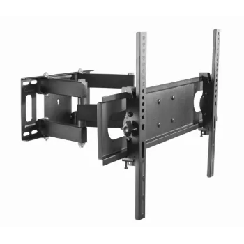 Sieninis TV laikiklis GEMBIRD WM-70ST-01 37–70 colių ekranams, pakreipimas 0° iki -20°, pasukimas ±60°, VESA 200×200–600×400, maks. 35 kg, juodas