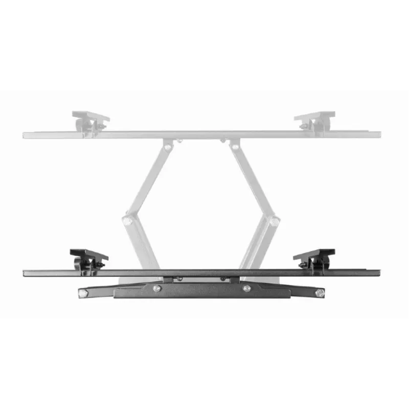 Sieninis TV laikiklis GEMBIRD WM-70ST-01 37–70 colių ekranams, pakreipimas 0° iki -20°, pasukimas ±60°, VESA 200×200–600×400, maks. 35 kg, juodas