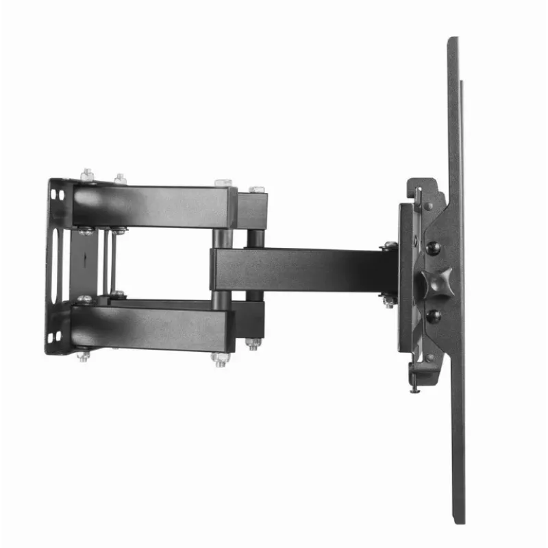 Sieninis TV laikiklis GEMBIRD WM-70ST-01 37–70 colių ekranams, pakreipimas 0° iki -20°, pasukimas ±60°, VESA 200×200–600×400, maks. 35 kg, juodas