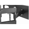 Sieninis TV laikiklis GEMBIRD WM-70ST-01 37–70 colių ekranams, pakreipimas 0° iki -20°, pasukimas ±60°, VESA 200×200–600×400, maks. 35 kg, juodas