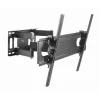 Sieninis TV laikiklis GEMBIRD WM-70ST-01 37–70 colių ekranams, pakreipimas 0° iki -20°, pasukimas ±60°, VESA 200×200–600×400, maks. 35 kg, juodas
