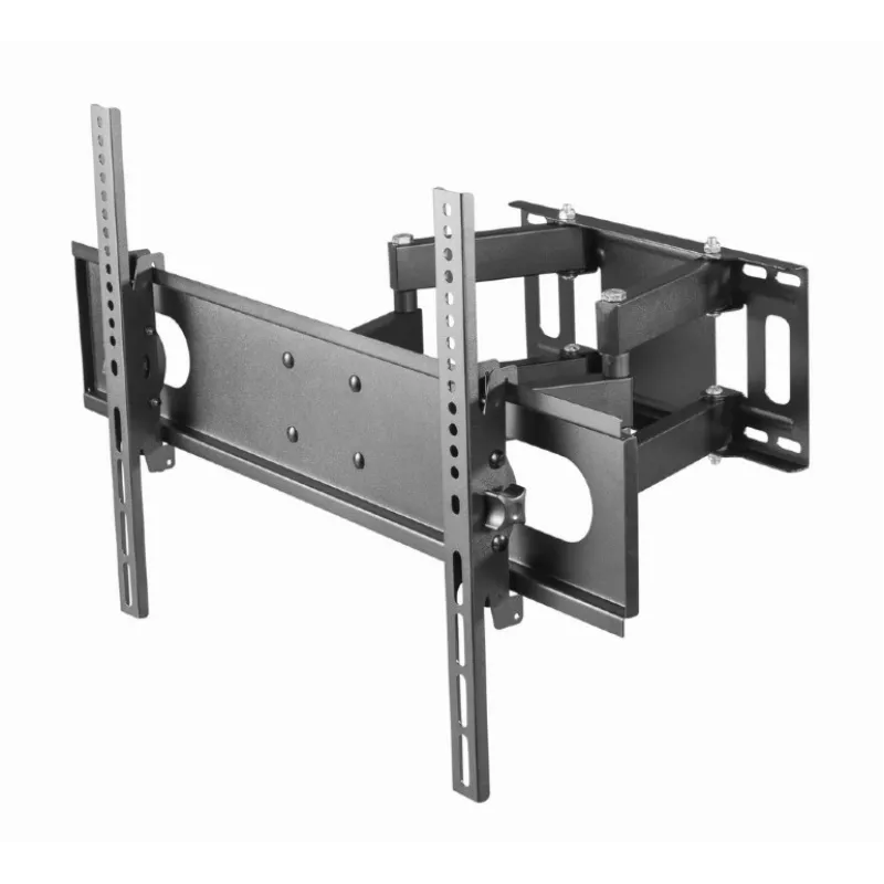 Sieninis TV laikiklis GEMBIRD WM-70ST-01 37–70 colių ekranams, pakreipimas 0° iki -20°, pasukimas ±60°, VESA 200×200–600×400, maks. 35 kg, juodas