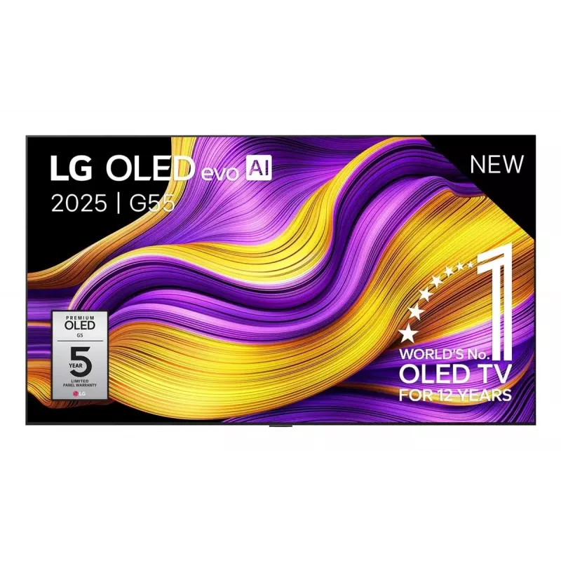 LG OLED evo AI OLED55G51LW televizorius 139,7 cm (55 col.) 4K Ultra HD išmanusis televizorius „Wi-Fi“ juodas