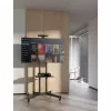 Grindų TV ir monitoriaus laikiklio vežimėlis MANHATTAN 461238, mobilus, juodas, aukštis 1803 mm, VESA 200x200–600x400, maks. 50 kg