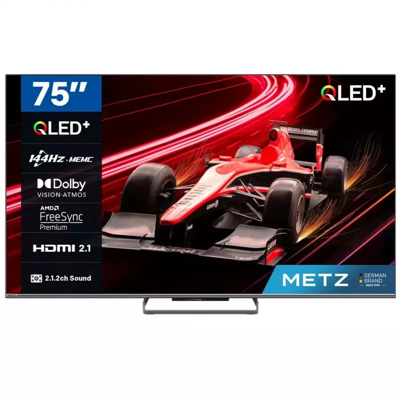 Televizorius METZ QLED 75MQE8000Z 75 colių QLED ekranas 4K raiška