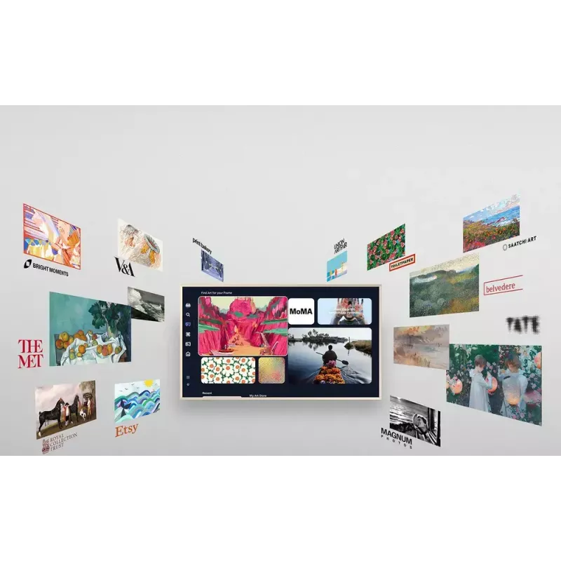 Televizorius Samsung QE65LS03FAUXXH 65 col. The Frame QLED 4K HDR Smart TV, 3840×2160, Tizen, 120Hz