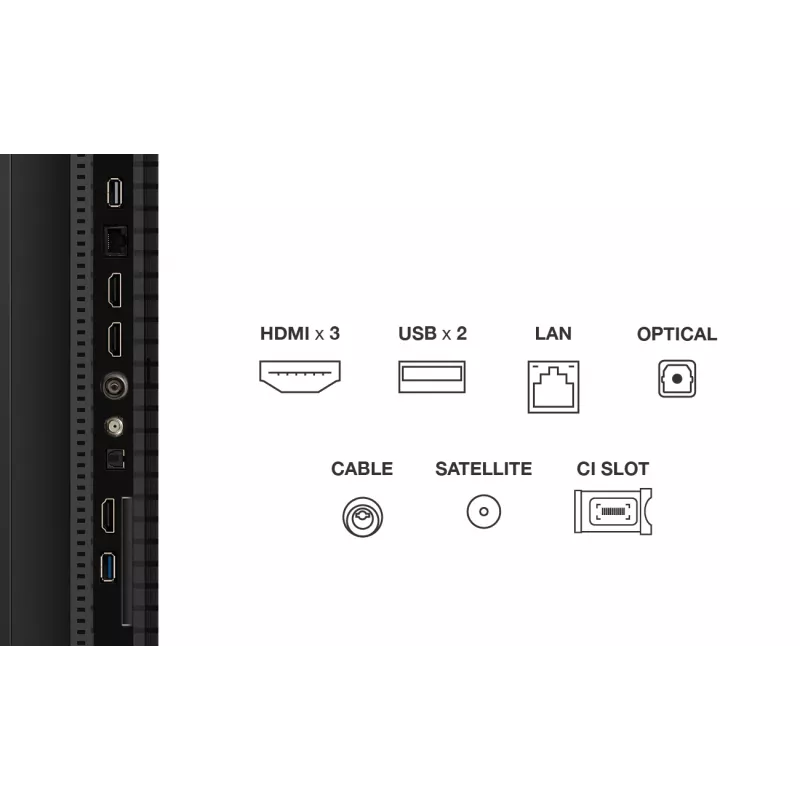 Televizorius TCL P79K 50 colių QLED 4K (127 cm) 3840 x 2160, Google TV, HDR10+, HDMI 2.1, 3xHDMI, Wi‑Fi, Bluetooth