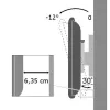 Techly 19–37 colių sieninis laikiklis LED LCD televizoriui, pakreipiamas 1 kryptimi, pasukamas, juodas, ICA-LCD 2900B