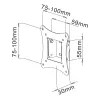 Techly ICA-LCD-900 76.2 cm (30 colių) Juoda