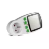 Vatmetras GreenBlue GB202 galios matuoklis 0–9999 W, 3600 W maks., 220–240 V, 16 A, LCD ekranas