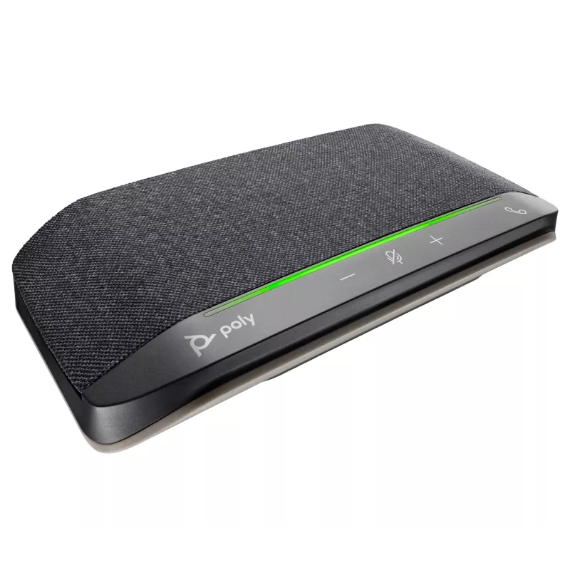 HP Poly Sync 10 garsiakalbis + USB-A į USB-C laidas, PC, juoda, 0,715 m, Windows 10, Windows 11, MacOS, 100–7800 Hz