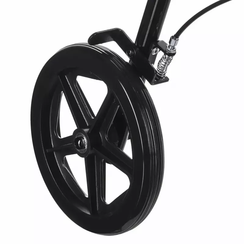 Reabilitacinis vaikštynas ActionMed CH100AM — lengvas aliuminis 4 ratų, reguliuojamas aukštis 700–937 mm, sėdynė 35×32 cm, maks. apkrova 136 kg, sulankstomas