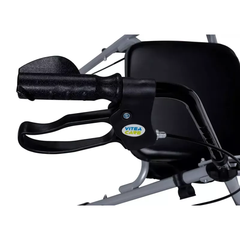MDH PPC035 vaikštynė / vežimėlis su sėdyne ir krepšiu, aliuminis, sulankstomas, maksimali apkrova 136 kg