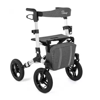 Bevielis keturių ratų vaikštynėlis TIMAGO RANGER, aliuminis, reguliuojamas aukštis 89,5–102,5 cm, apkrova 136 kg, sulankstomas