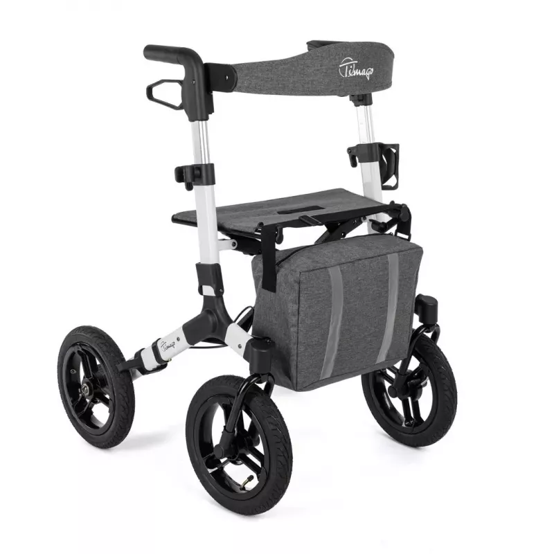 Bevielis keturių ratų vaikštynėlis TIMAGO RANGER, aliuminis, reguliuojamas aukštis 89,5–102,5 cm, apkrova 136 kg, sulankstomas