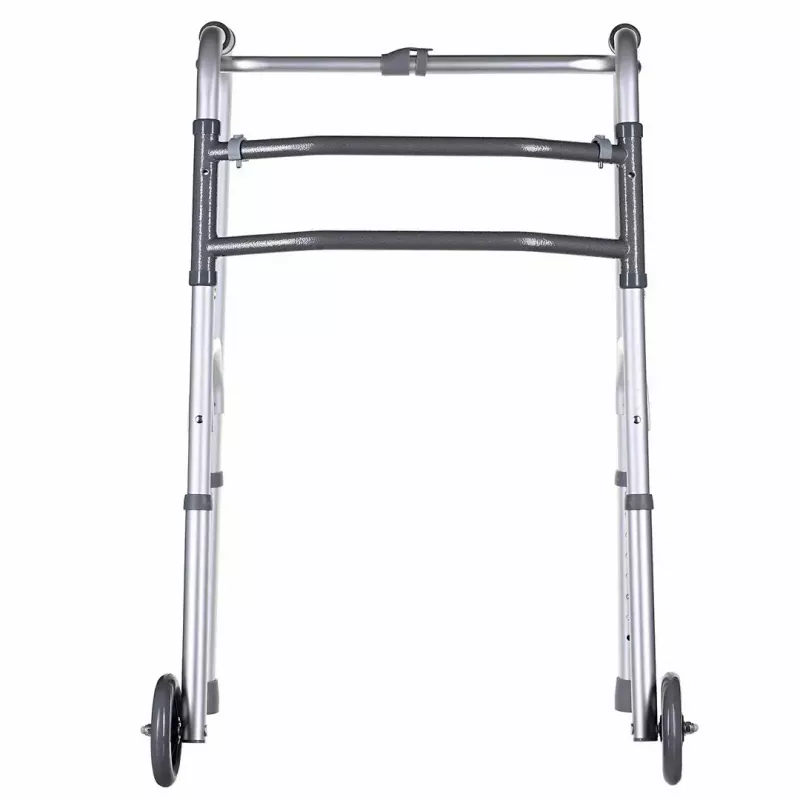 Vaikštynė VITEA CARE VCBP0031 aliuminė, reguliuojamas aukštis 82–100 cm, plotis 600 mm, maks. apkrova 110 kg, 12 cm ratukai