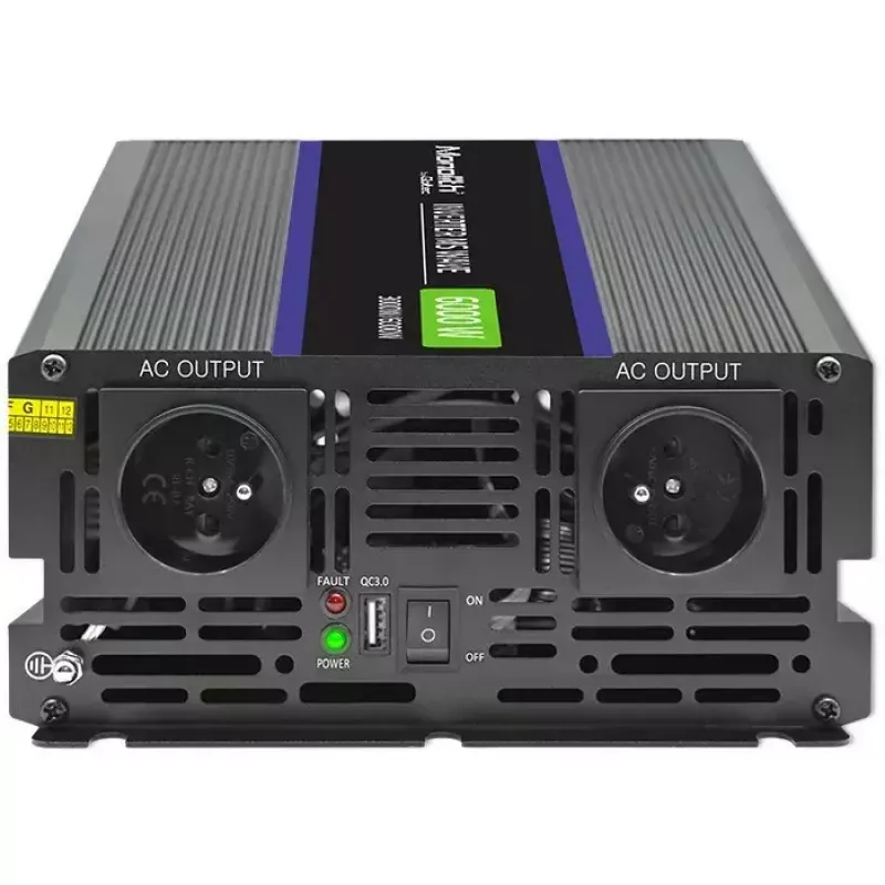 Įtampos keitiklis QOLTEC Monolith 6000 MS 12V į 230V 6000W