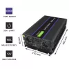 Įtampos keitiklis QOLTEC Monolith 6000 MS 12V į 230V 6000W