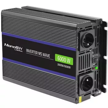 Įtampos keitiklis QOLTEC Monolith 6000 MS 12V į 230V 6000W