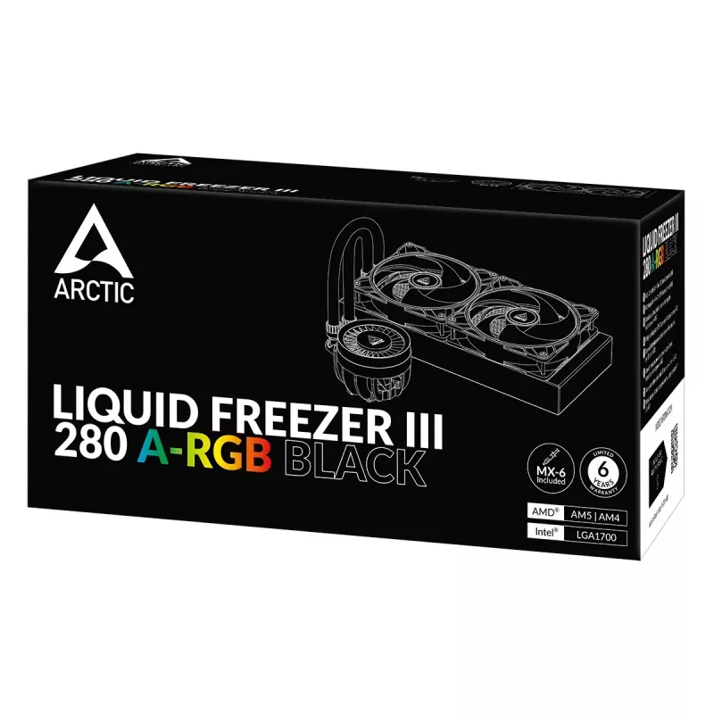 ARCTIC Liquid Freezer III 280 A-RGB - Universalus viskas viename CPU vandens aušintuvas su A-RGB