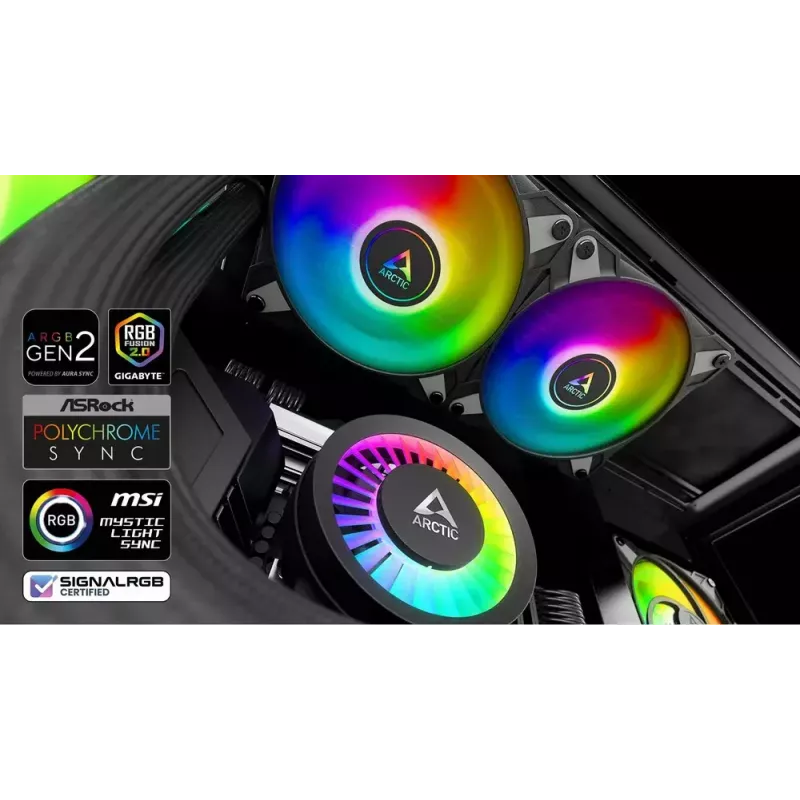 ARCTIC Liquid Freezer III 280 A-RGB - Universalus viskas viename CPU vandens aušintuvas su A-RGB