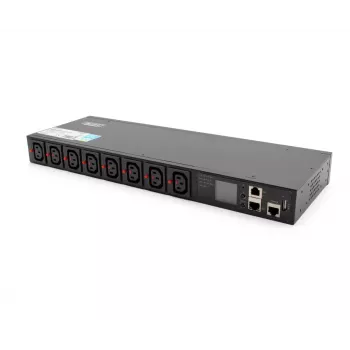 Maitinimo paskirstymo įrenginys PDU Digitus DN-DP-H-1-8C13 1U juodas 16A