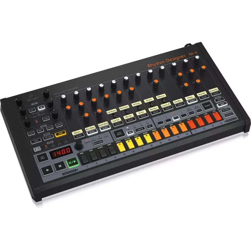 Ritmo ir būgnų mašina Behringer RD-8 MKII Kalibravimo diapazonas 10–15000 Hz