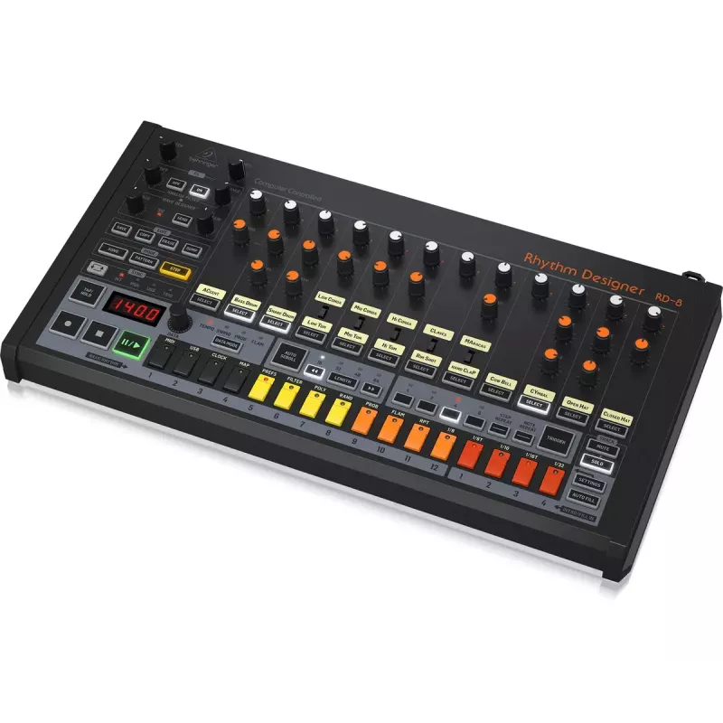 Ritmo ir būgnų mašina Behringer RD-8 MKII Kalibravimo diapazonas 10–15000 Hz