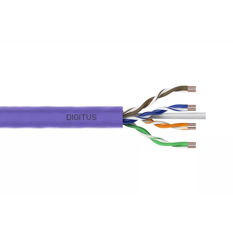 DIGITUS montavimo kabelis - CAT6 - U/UTP - 500m - violetinis Dca
